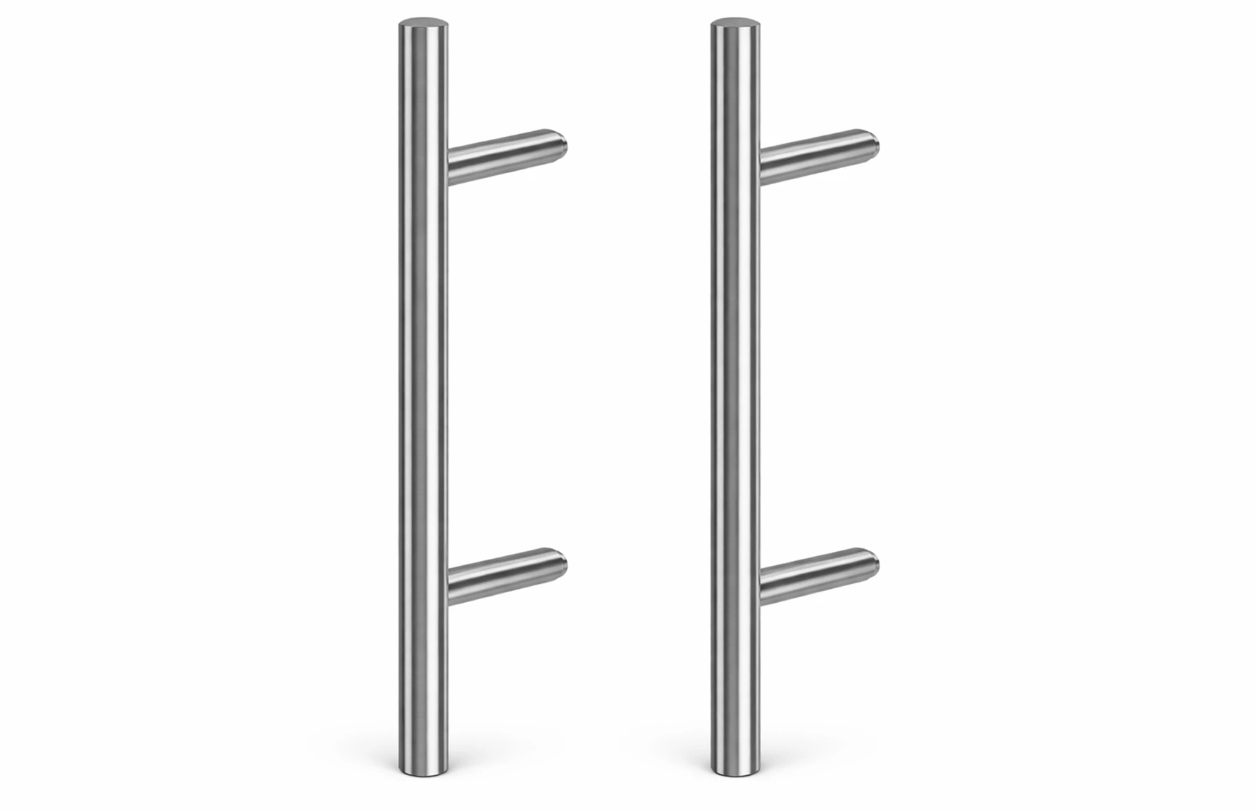 Mâner tragător rotund inox satinat Ø32 mm pentru poartă sau ușă exterior – Virtuoso