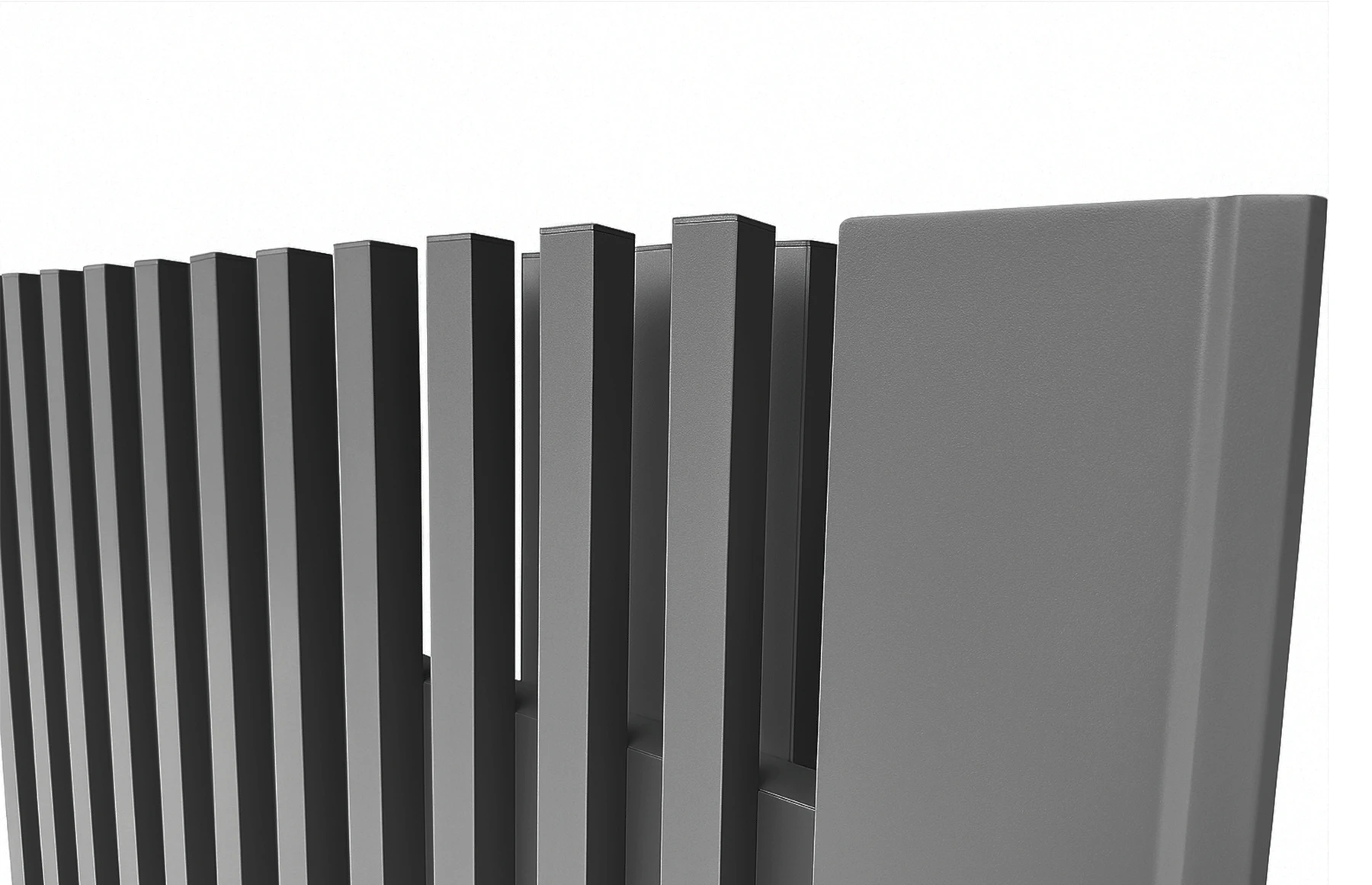 Poarta auto batanta aluminiu 3500x2000mm, model Supernova, gri antracit, Virtuoso Signature Collection