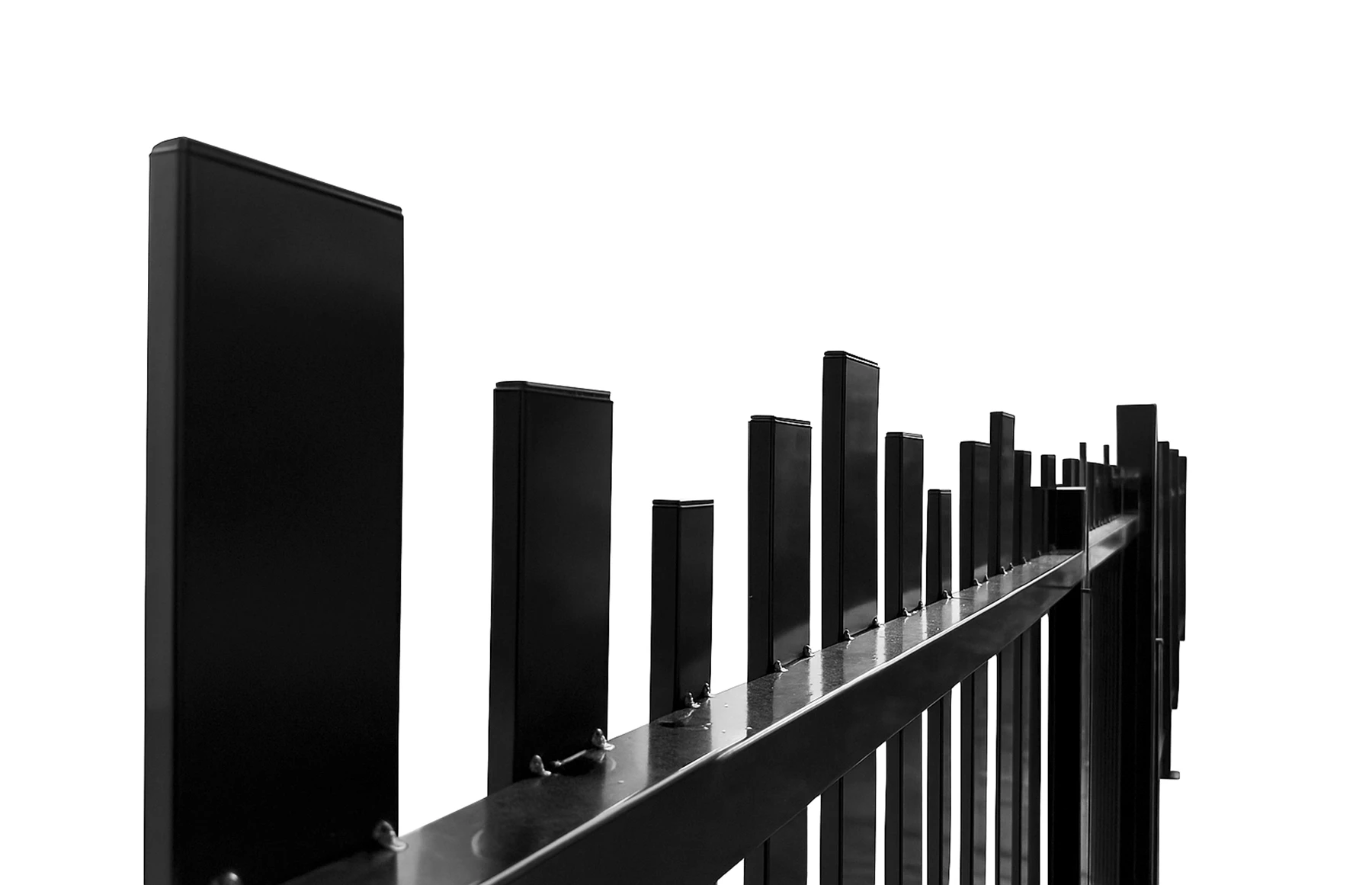 Set porti metalice din aluminiu, model Light Wave, Negru, Gama Light