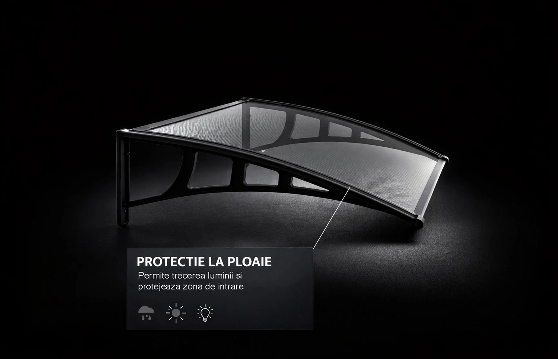 Copertina din plastic Lilly, Dimensiune  700 x 1200 mm, Culoare policarbonat: Transparent