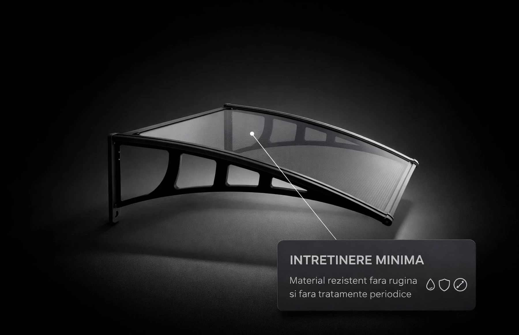 Copertina din plastic Lilly, Dimensiune  700 x 1200 mm, Culoare policarbonat: Transparent