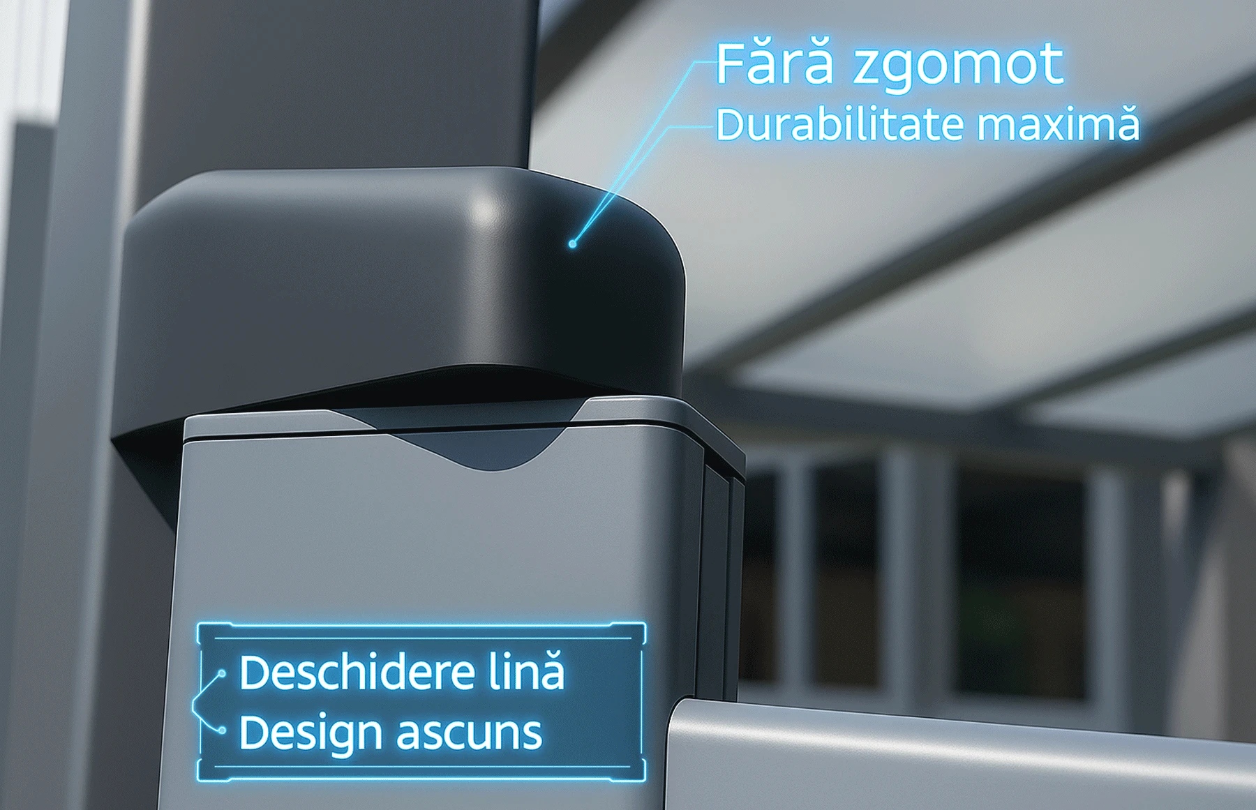 Poarta auto batanta aluminiu 4000x1800mm, model Taurus, gri antracit