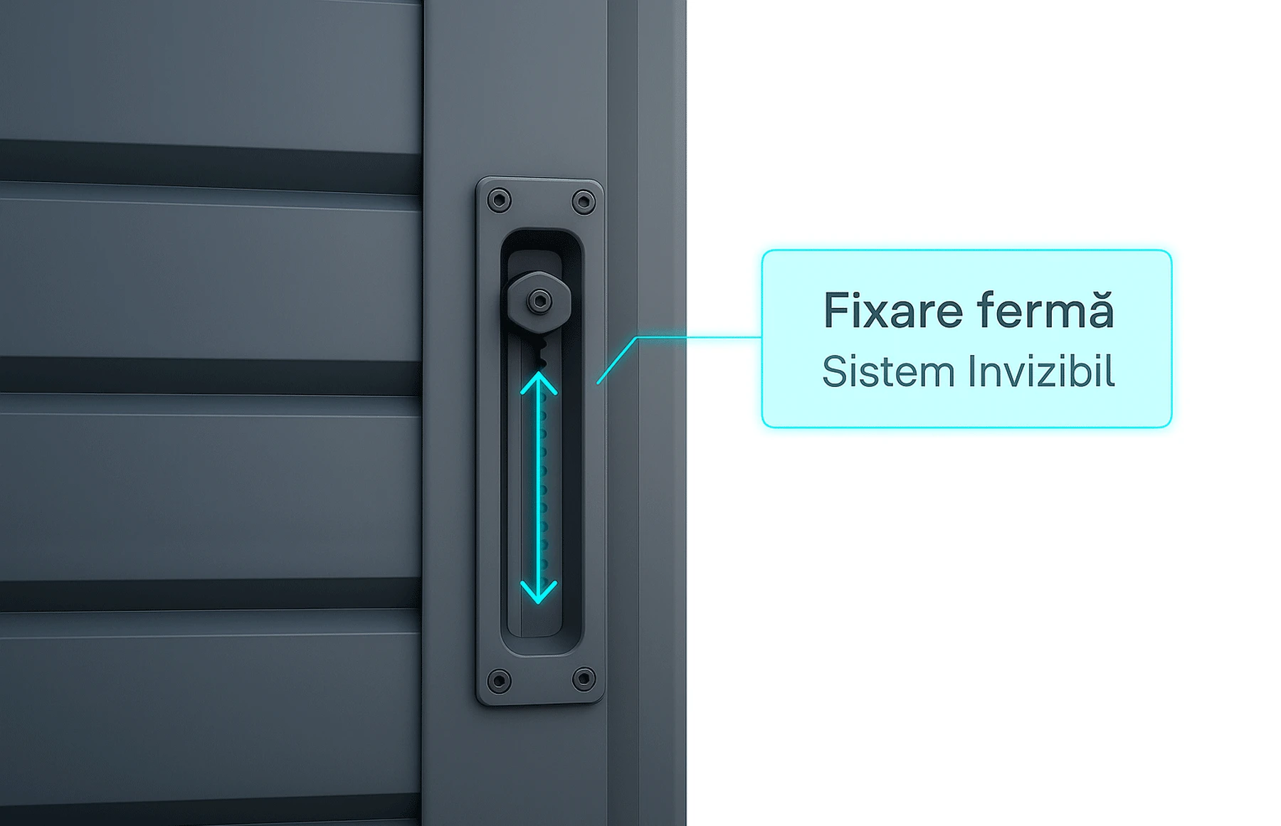 Poarta auto batanta aluminiu 4000x1800mm, model Taurus, gri antracit