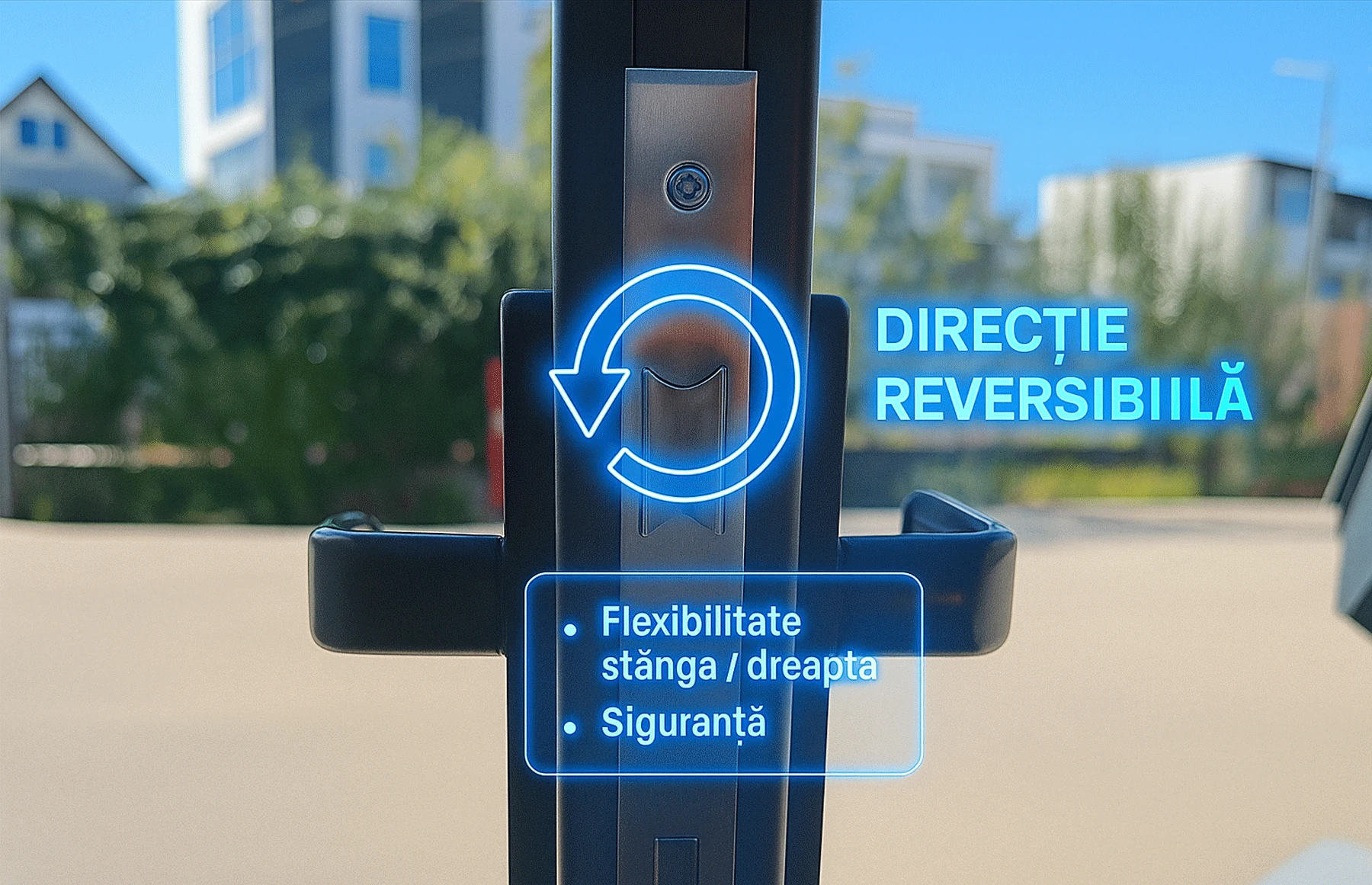 Set porti metalice din aluminiu, gri antracit, model Poseidon