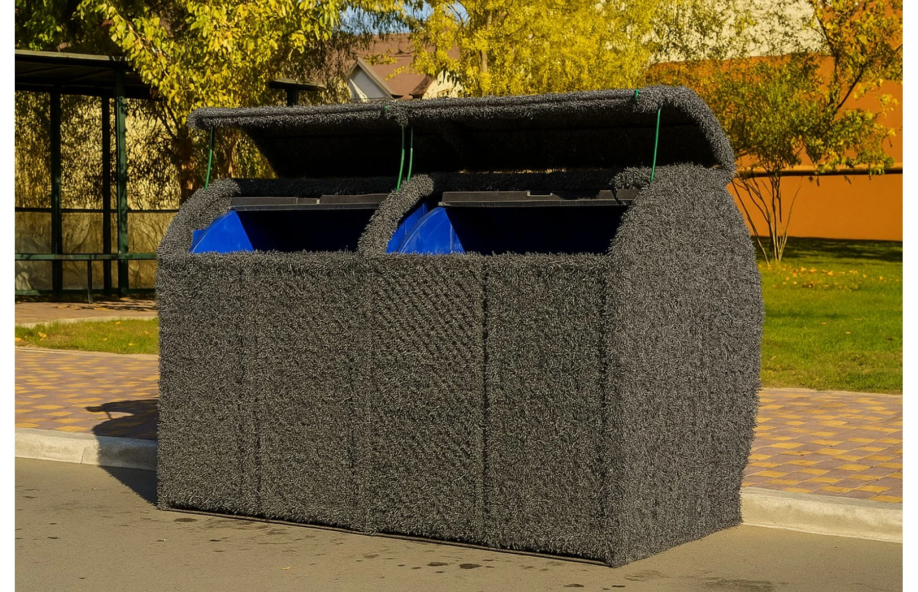 Plasa gard viu artificial, imitatie Gard Viu, plasa paravan Gri, 1.7x10metri, Virtuoso