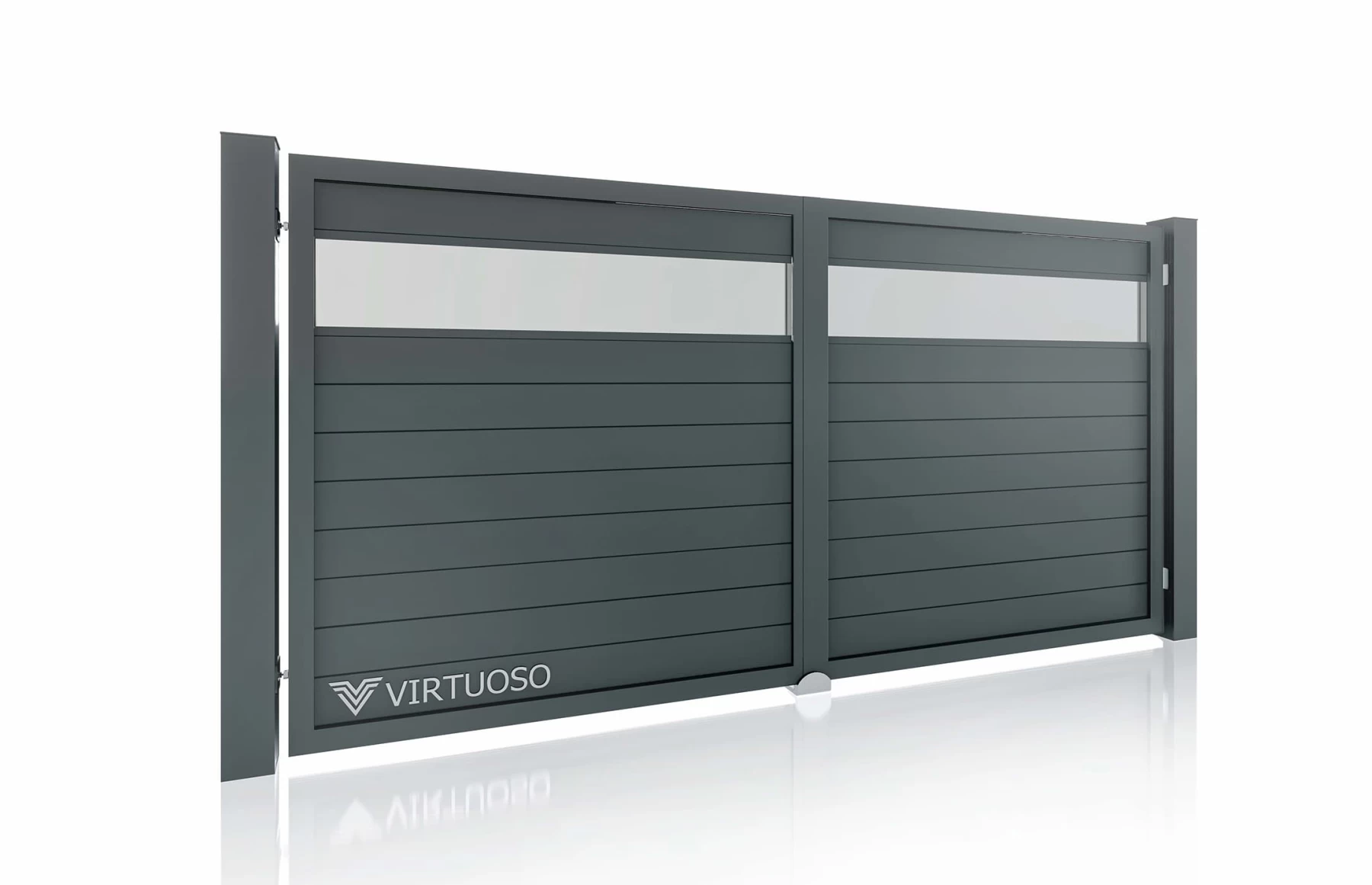 Poarta auto batanta, Atena, Aluminiu