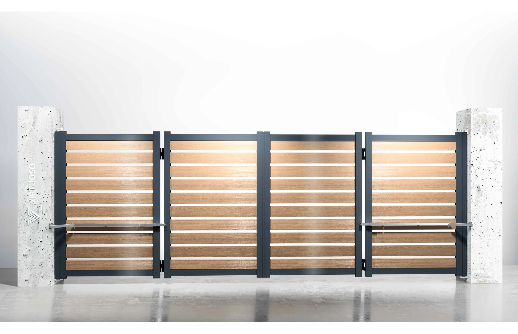 Poarta bi-fold articulata, Herod, Aluminiu