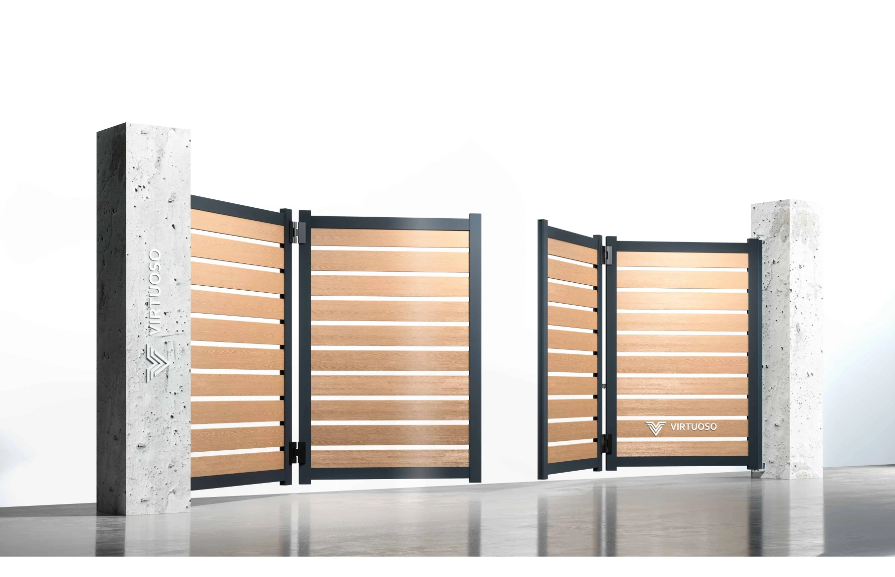 Poarta bi-fold articulata, Herod, Aluminiu