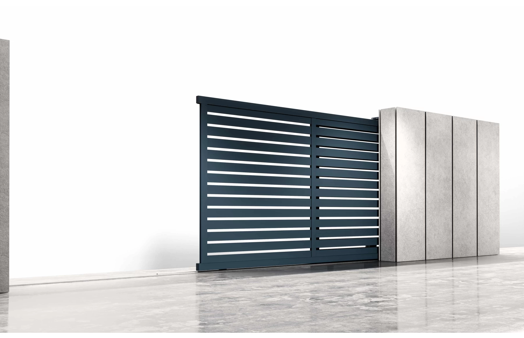 Poarta armonica telescopica, Atlas, Aluminiu