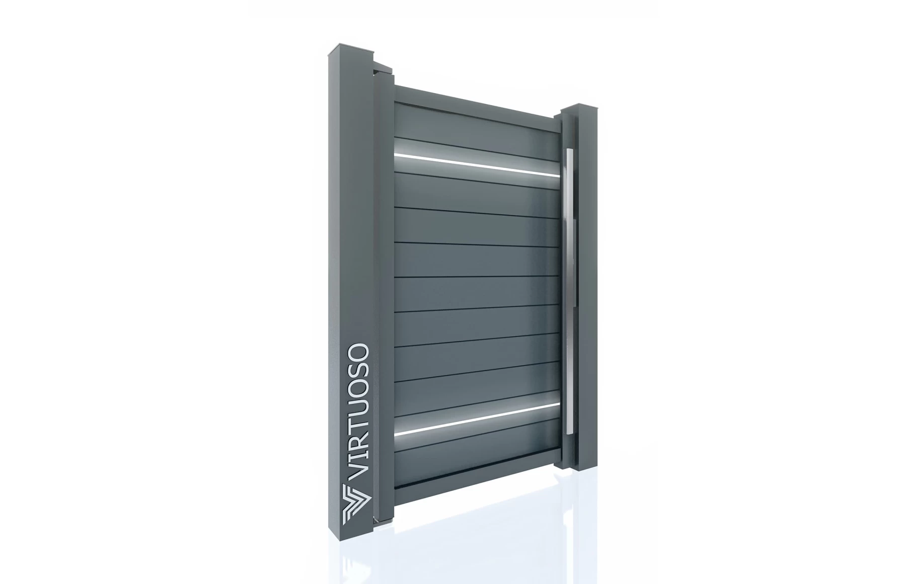 Poarta pietonala cu LED Bacus, Aluminiu