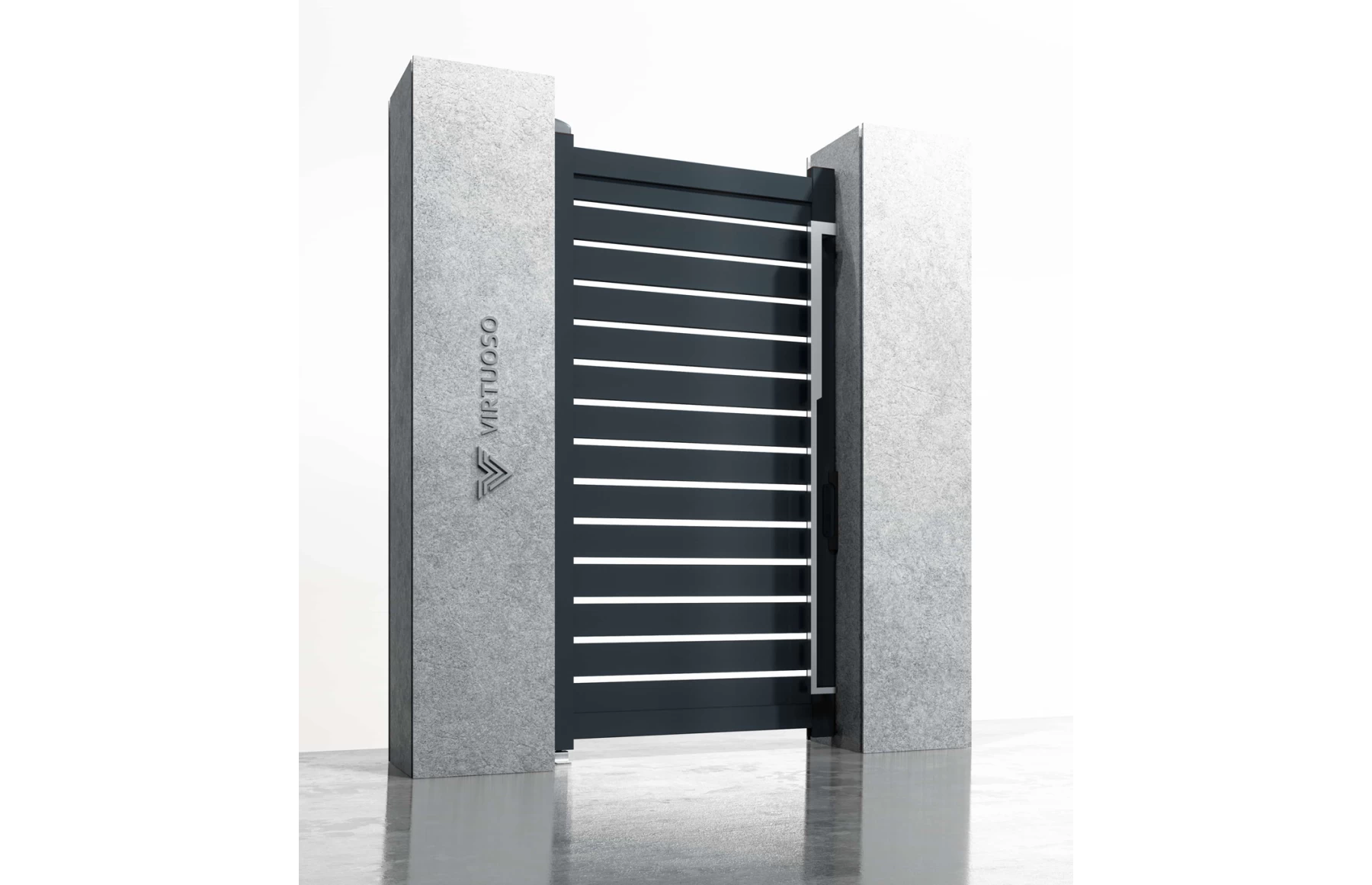 Poarta pietonala metalica din aluminiu, model Taurus