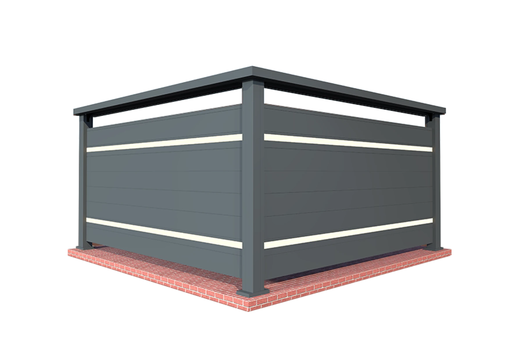 Balustrada cu LED, Bacus, Aluminiu