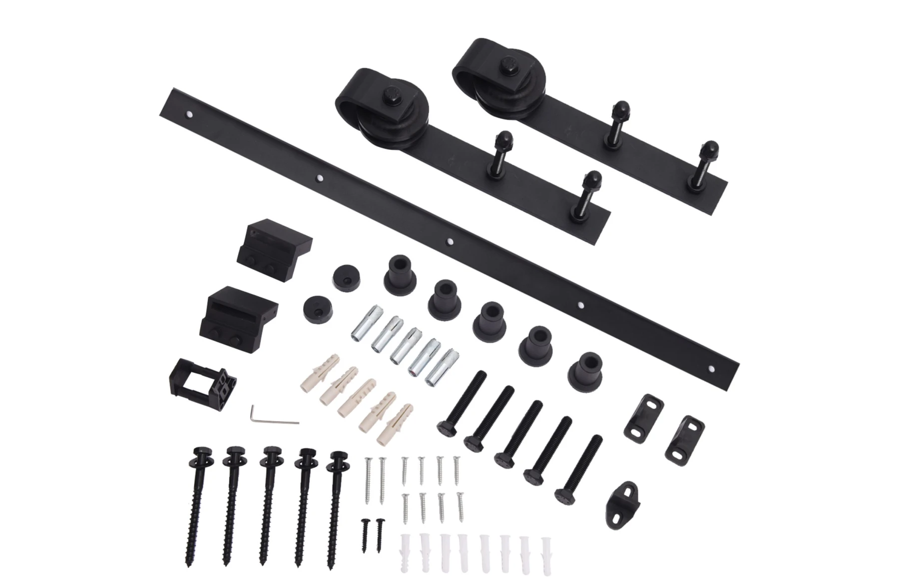 Set de feronerie pentru o usa tip hambar, lungime usa 2 metri