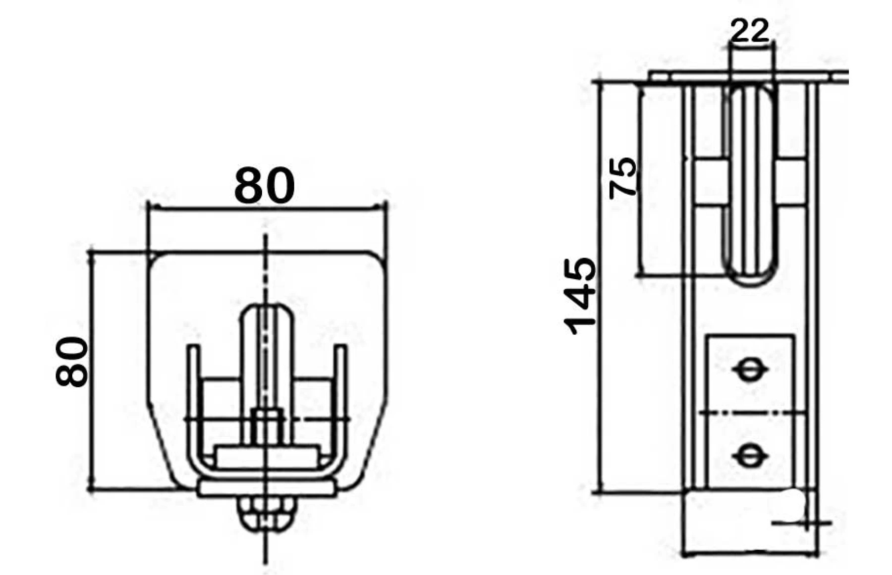 Kit poarta autoportanta D9, 12metri sina, greutate sustinuta 700kg